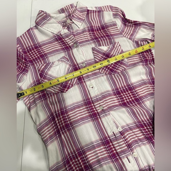 So Lightweight Flannel Pink White Cream Women’s Small GUC - Picture 4 of 7